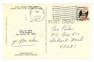 MI - Keweenawland. Eagle Harbor Lighthouse in Winter