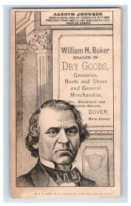 1870s-80s William H. Baker Groceries Former Presidents Of U.S.A. #5 Fab! F136