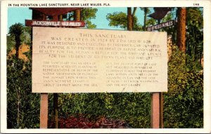 Florida Lake Wales The Singing Tower Information Sign