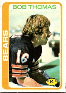 1978 Topps Football Card Bob Thomas Chicaco Bears sk7028