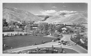 J76/ Sun Valley Idaho RPPC Postcard c1930-50s The Village Birdseye 369