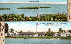 Michigan Copper Harbor Old Fort Wilkins On Lake Fanny Hooe