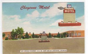 Cheyenne Motel US 30 Lincoln Highway Wyoming postcard