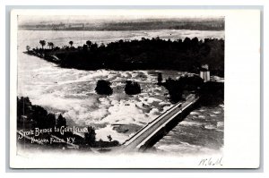 Stone's Goat Island Bridge Niagara Falls NY New York UNP UDB Postcard P27