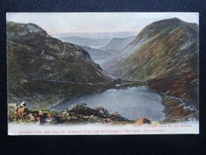 Cumbria GRISDALE TARN & PASS Sunday's Crag & Dollywaggon Pike c1908 Postcard