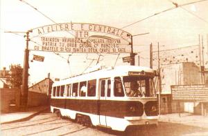 Romania Bucharest / Bucuresti transportation Festival tramway tram wagon