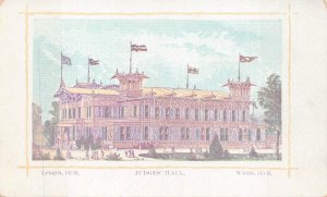 INTERNATIONAL EXHIBITION EXPO ATLANTA GEORGIA JUDGES HALL POSTCARD (1895)