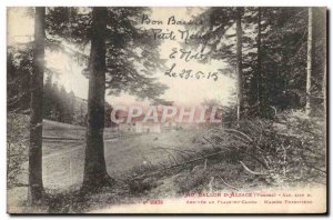 Postcard Old Forest Ballon d & # 39Alsace Plain Arrive at the Canon House for...