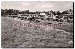 Old Postcard Croix de Vie (Vendee) The Beach