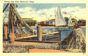 Drying Fish Nets - Nantucket, Massachusetts MA