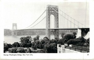 USA George Washington Bridge New York City RPPC 04.75