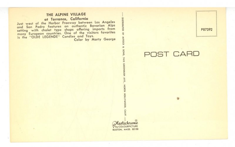 CA - Torrance. Alpine Village