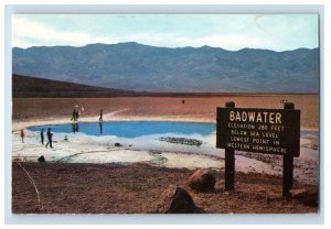 Vintage Badwater, Death Valley Postcard P222E