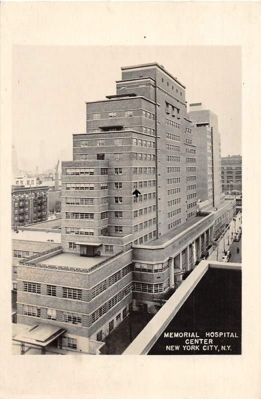 G72/ New York City NYC RPPC Postcard 1949 Memorial Hospital Center