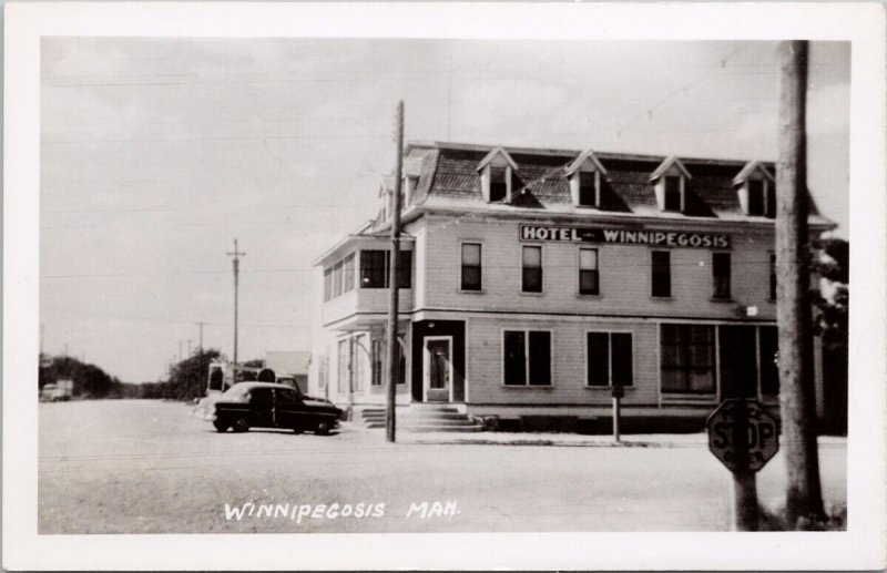 Winnipegosis Manitoba Hotel Winnipegosis MB Unused Scarce RPPC Postcard H47