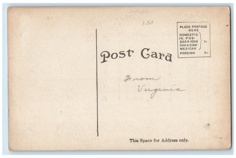 c1910's Carnegie Library Exterior Scene Ripon Wisconsin WI Antique Postcard 