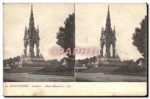 Old Postcard England London Albert Memorial