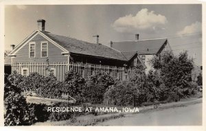 Amana Iowa 1950s RPPC Real Photo Postcard Residence Home