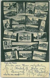 33936 - postcards VINTAGE POSTCARD - Germany GERMANY - GREETING from Passau-