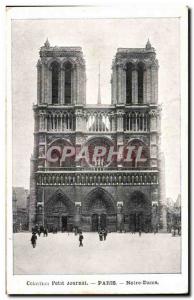 Paris - 4 - Notre Dame - Old Postcard