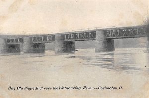 Old Aqueduct over Walhonding River Coshocton, Ohio OH