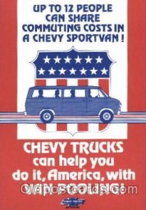 Advertising Chevy Trucks Unused 