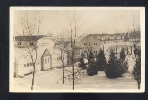 RPPC WHITE BIBLE TABERNACLE MORMAN CHURCH VINTAGE REAL PHOTO POSTCARD