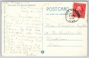 Des Moines IA~Locust St.~Strand Theater~Bishop Cafe~King Billards Bowling~1930