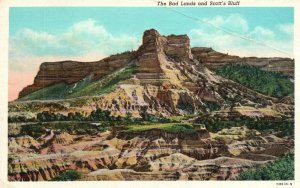 Vintage Postcard 1920's The Bad Lands and Scott's Blull Mountain Pub. Kent News