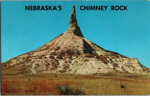 View of Nebraska's Chimney Rock Bayard NE Vintage Postcard F67