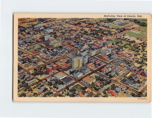 Postcard Birds Eye View of Lincoln, Nebraska