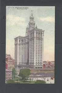 NY Municipal Bldg Built 1803-1810 Has Data On Back Cost $13,000,000 Then