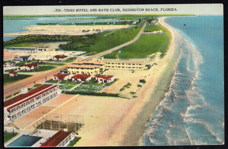 Florida ST. PETERSBURG REDINGTON BEACH Tides Hotel and Bath Club pm1962 - LINEN
