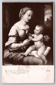 The Madonna and Pinks by Italian High Renaissance Artist Raphael Postcard L48