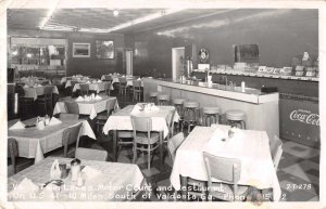 Valdosta Georgia Van's Twin Lakes Motor Court Coke Sign Real Photo PC AA18125