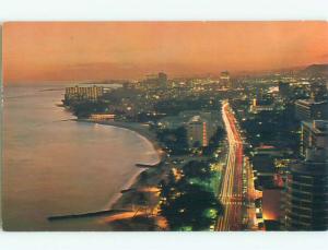 Unused Pre-1980 AERIAL VIEW OF TOWN IN WAIKIKI Honolulu Hawaii HI n2664