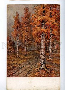 232166 RUSSIA Prof.KLEVER Autumn Gold Luban #35 old postcard