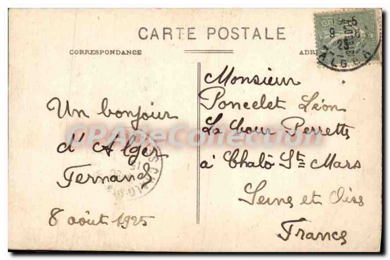 Postcard Old Algiers Mosque Sidi Abderrahman