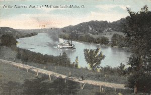 J20/ Malta McConnelsville Ohio Postcard c1910 Muskingum River Steamer 237