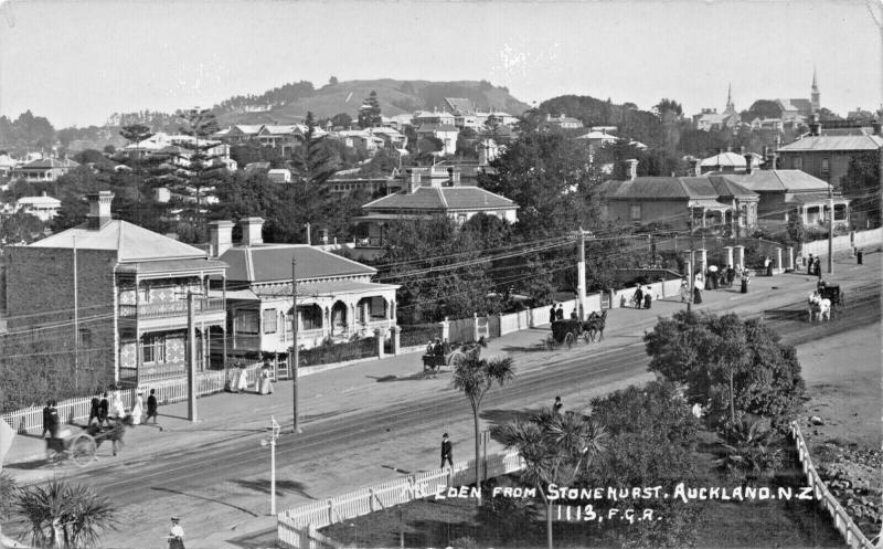 STONEHURST AUCKLAND NEW ZEALAND~MT EDEN-FRANK DUNCAN REAL PHOTO POSTCARD