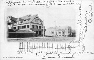 1906 Prescott Arizona Yavapai Club Bldg Elks Opera House Postcard 25-11096