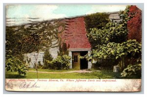 Vintage 1907 Military Postcard Prison House Fortress Monroe Army Base Virginia