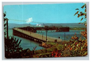 Vintage 1960's Postcard Arrowhead Bridge Over St. Louis River Duluth Minnesota