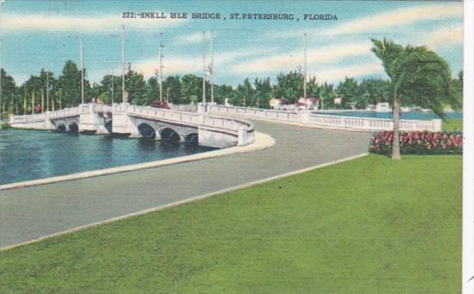 Florida St Petersburg The Snell Isle Bridge 1959