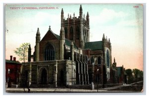 Trinity Cathedral Cleveland Ohio OH 1913 DB Postcard V19