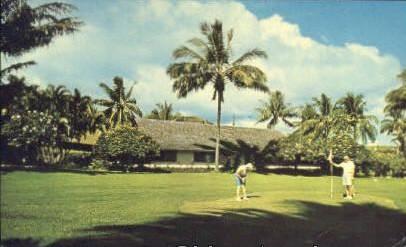 Hana Ranch Hotel, Hana, Maui, HI USA Golf, Golfing Postcard Post Card Old Vin...