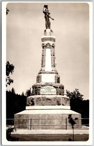 Marshall Monument Coloma California CA State Park Real Photo RPPC Postcard