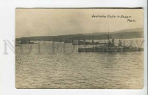 477389 WWI German fleet at Scapa Flow Vintage photo postcard