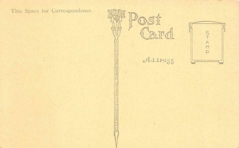 MASONIC TEMPLE San Francisco, California c1910s Vintage Postcard