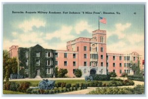 c1940 Barracks Augusta Military Academy Fort Defiance Staunton Virginia Postcard